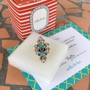 🔹STELLA & DOT STONE TILE RING (SM/MD)